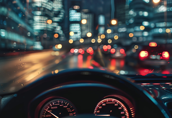 two men sitting in a car reviewing a road map with a focus on driving directions and navigation tips